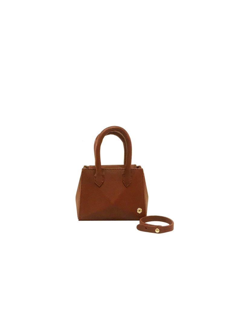 Warp Hexella Tan Petit Leather Bag | Sample |