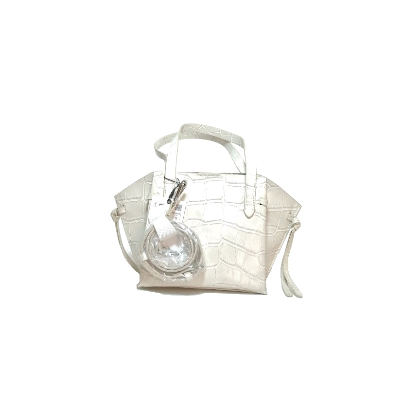 ZARA Cream Croc Print Satchel | Brand New |