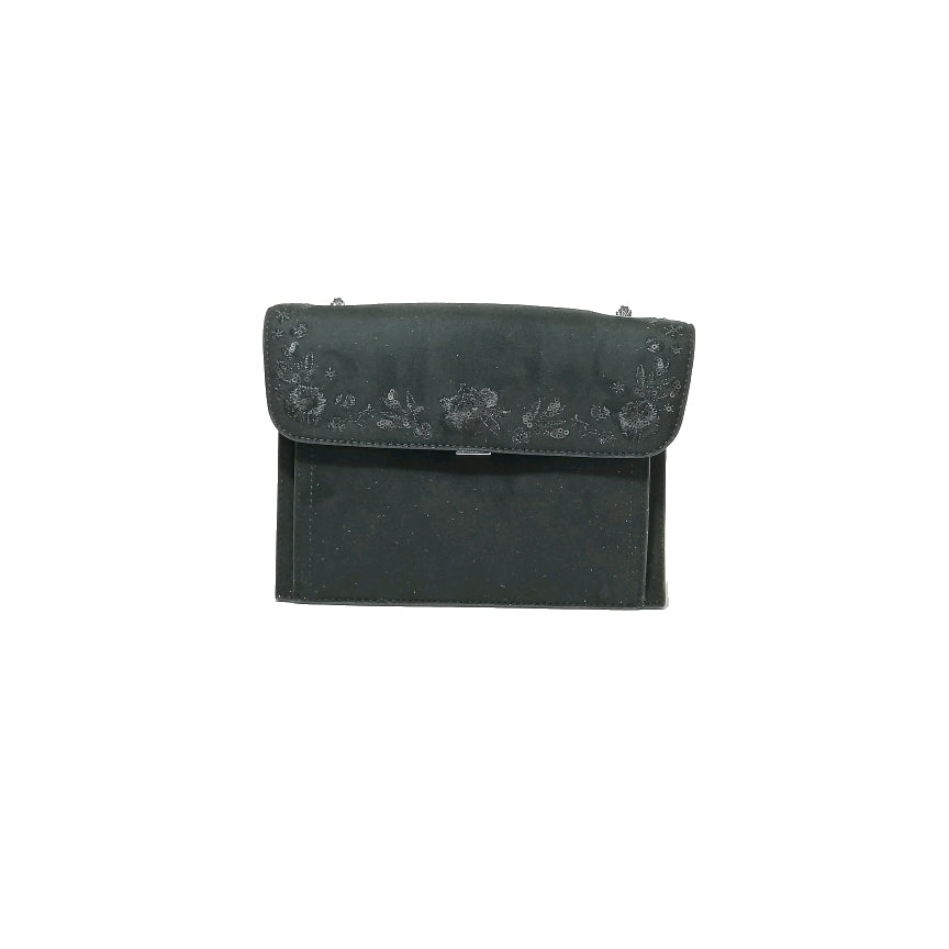 Charles & Keith Black Suede Shoulder Bag | Brand New |
