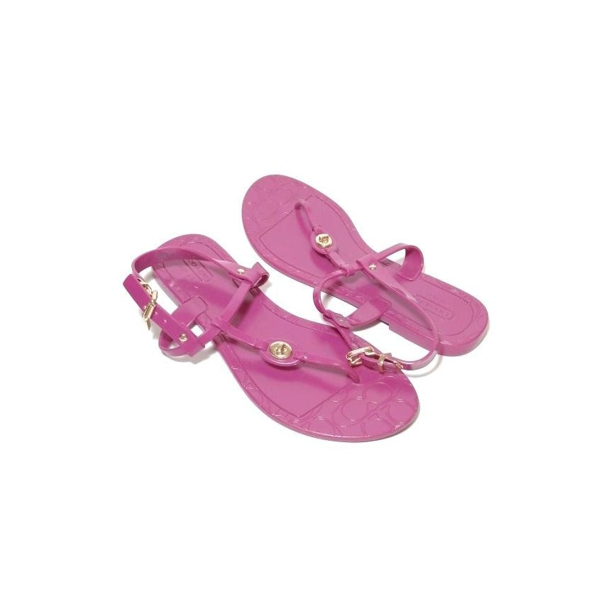 Coach Purple Jelly Thong Sandals | Pre Loved |
