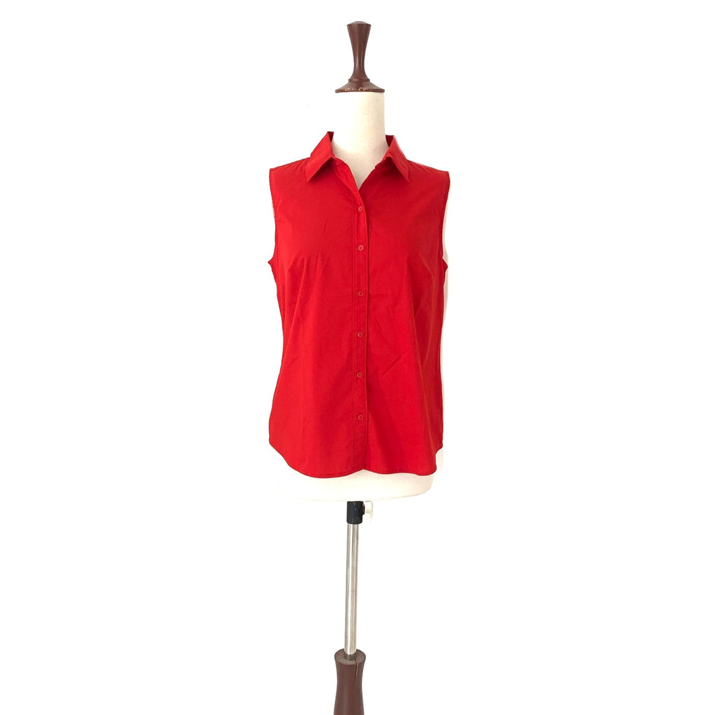 Liz Claiborne Red Sleeveless Shirt | Gently Used |
