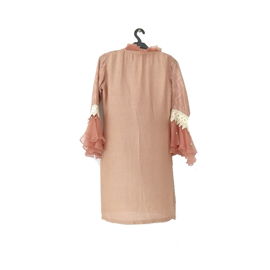 Phatyma Khan Caramel Brown Embroidered Kurta | Like New |