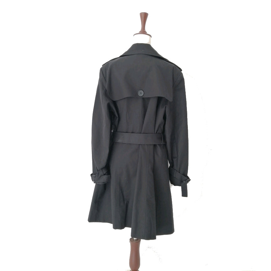 Lord & Taylor Black Trench Coat | Gently Used |