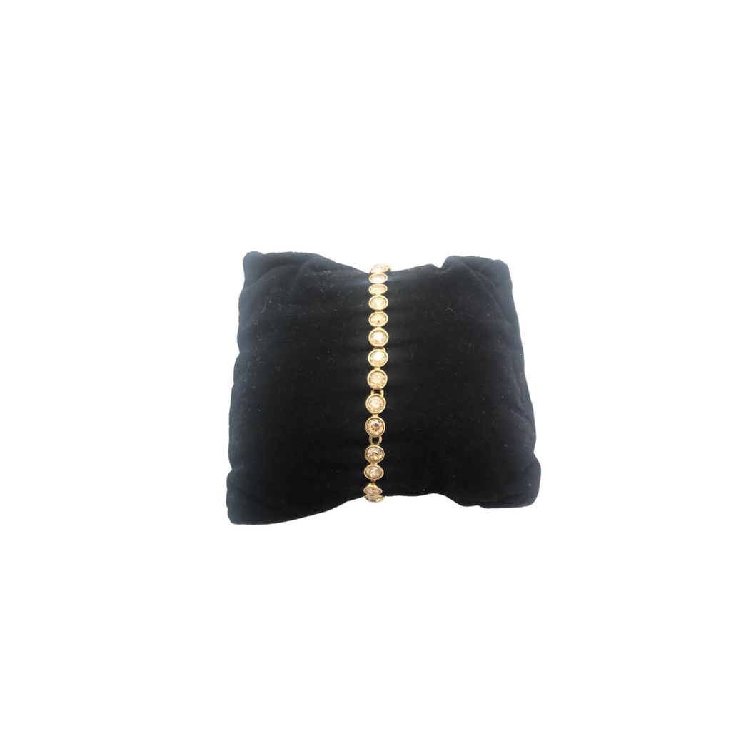 Swarovski Gold and Crystal Bracelet | Gently Used |