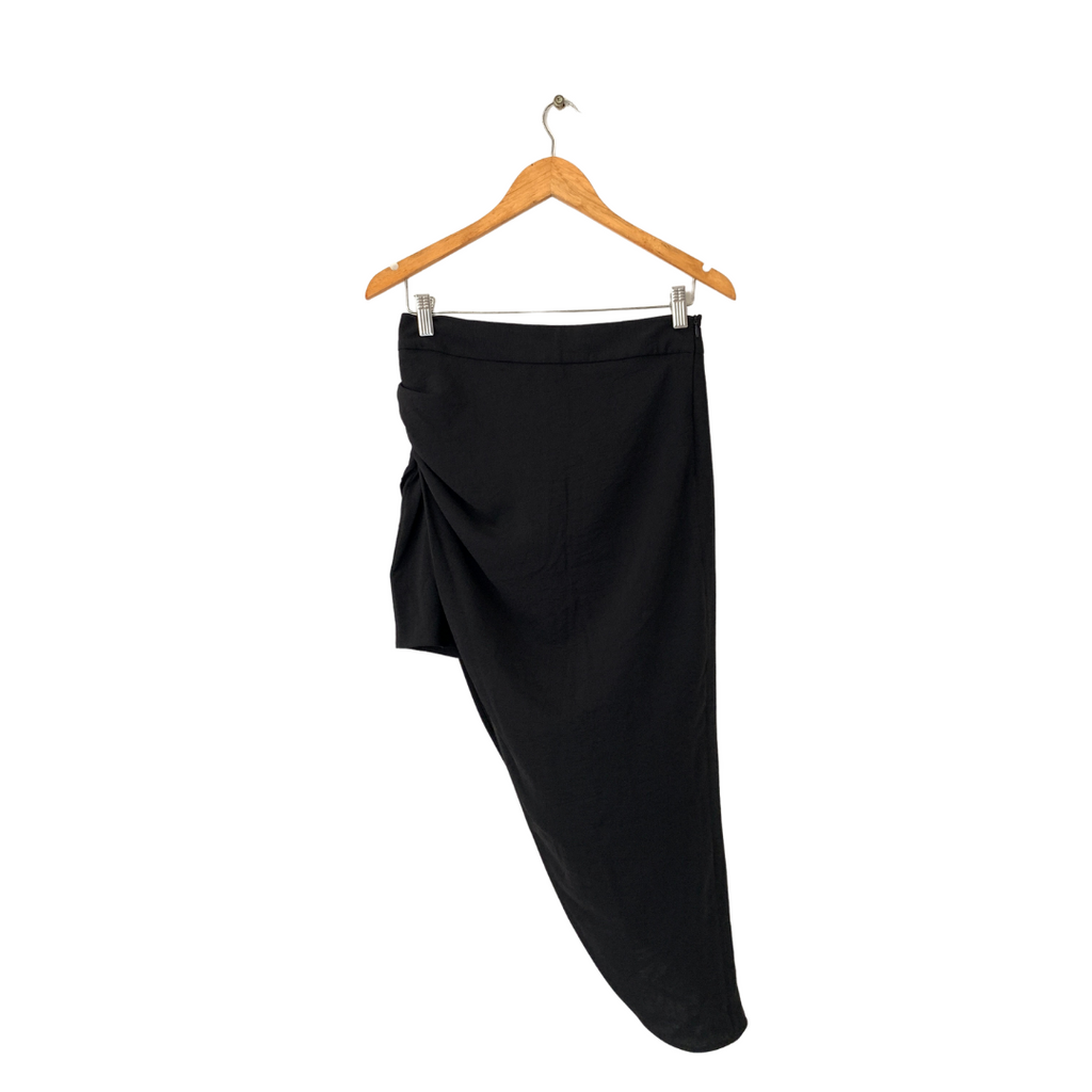 ZARA Black A-symmetrical Skirt | Brand New |
