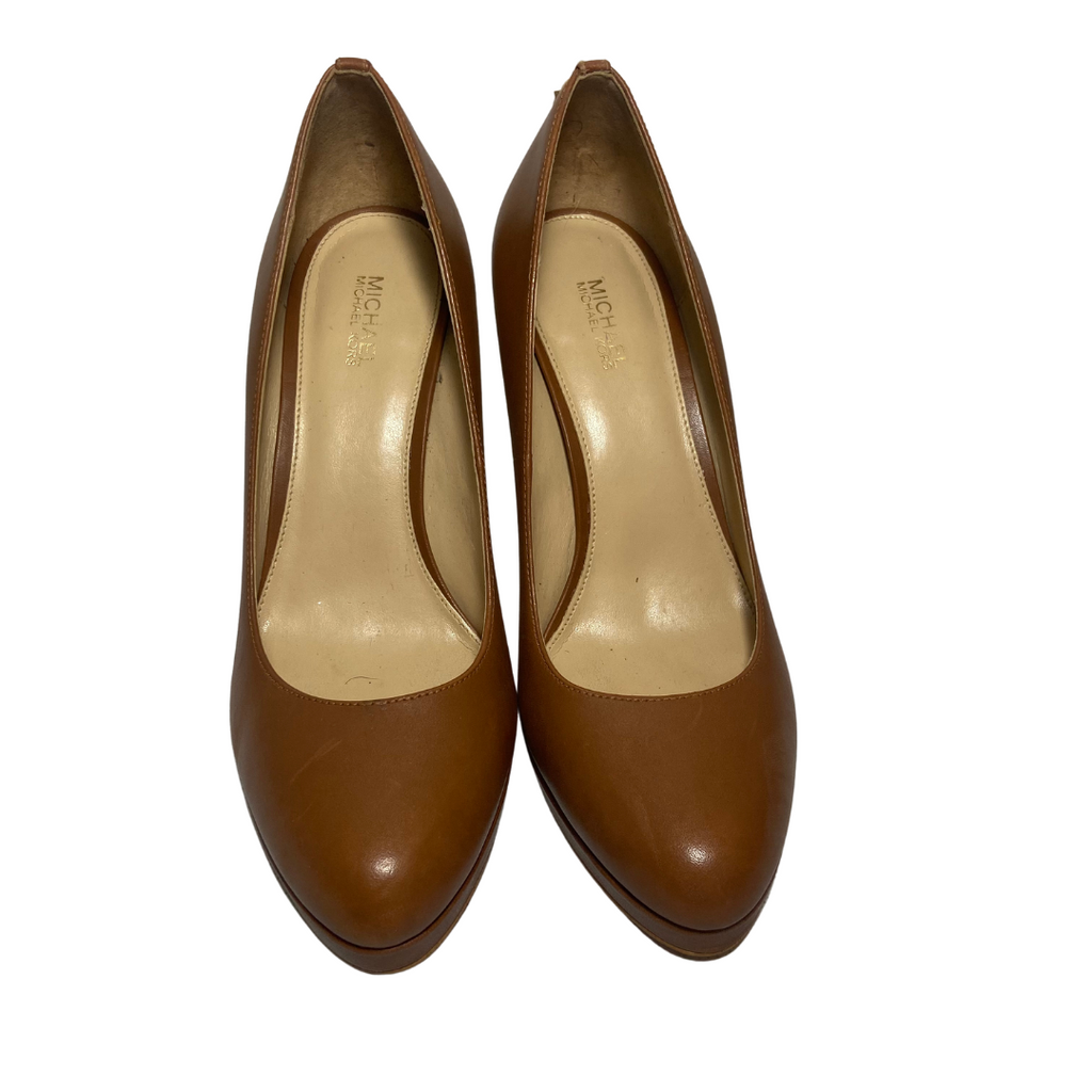Michael Kors Tan Leather Heels | Pre Loved | | Secret Stash