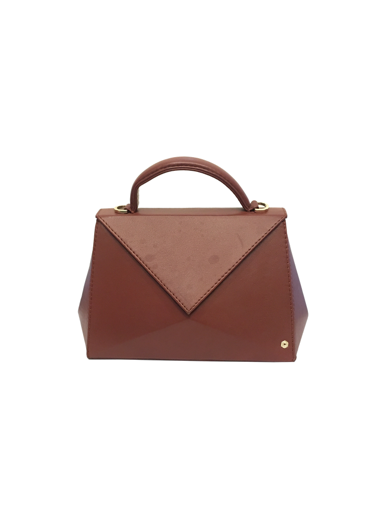 Warp Tan Leather Flap Bag | Sample |