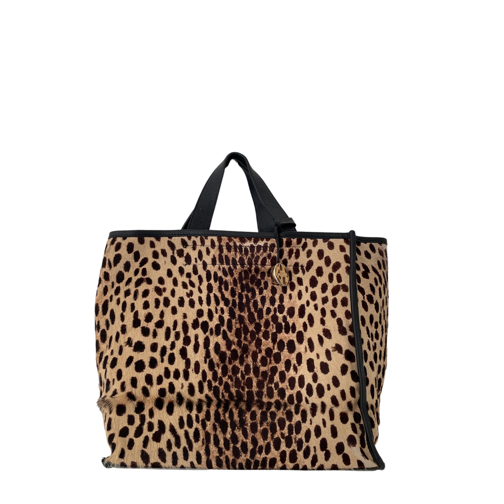 Furla Cheetah Print Tote | Pre Loved |