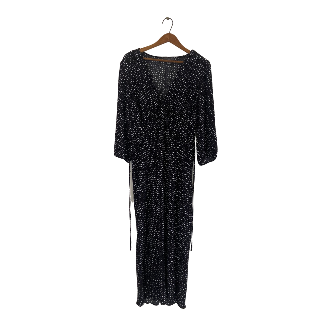 Primark Black and White Printed Maxi Dress | Gently Used