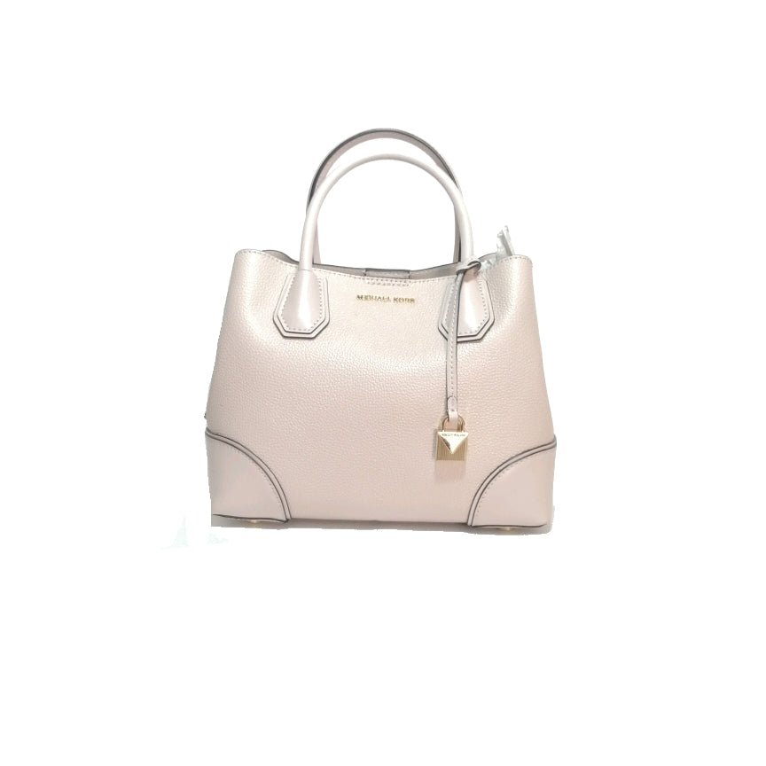 Michael Kors Nude Pink Pebbled Leather Mercer Satchel | Gently Used |