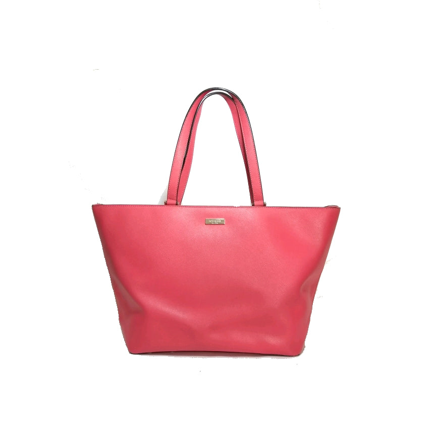 Kate Spade Bright Pink Textured Leather Tote bag | Pre Loved |