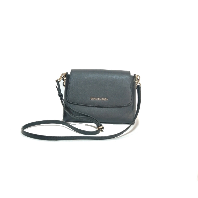 Michael Kors Black Leather Cross Body Bag | Gently Used |