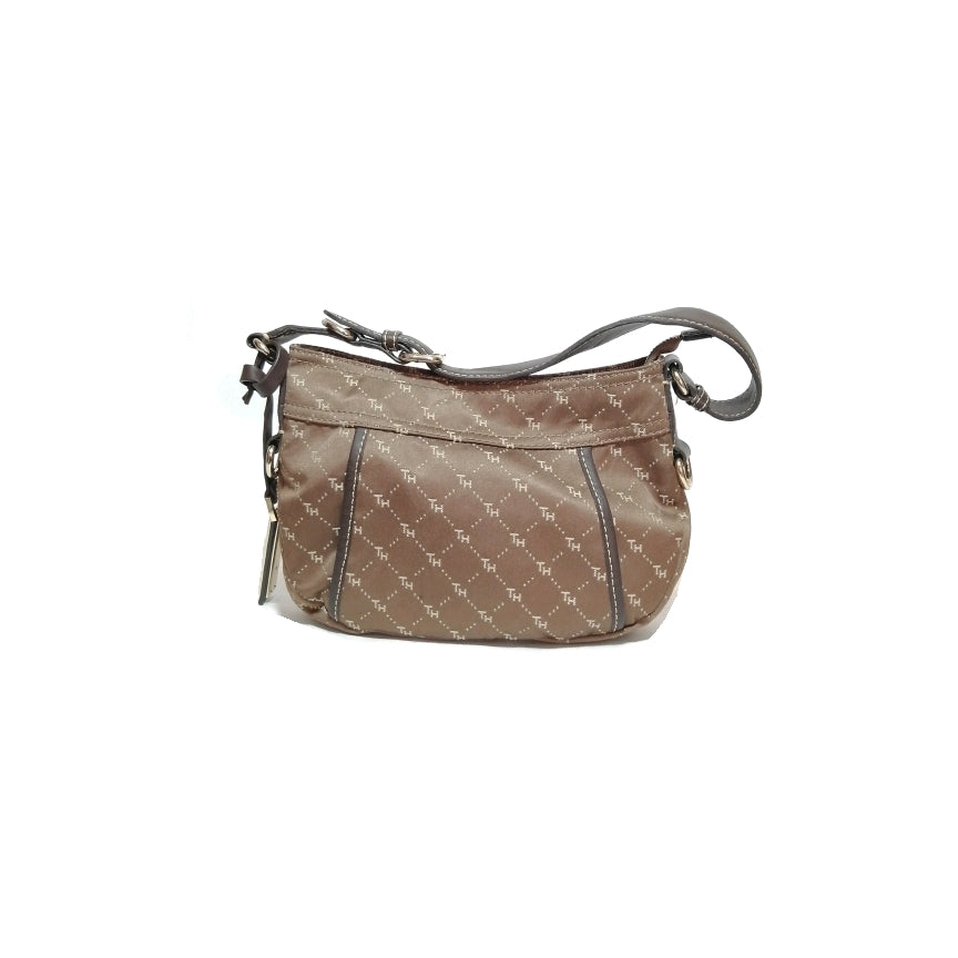 Tommy Hilfiger Brown Canvas Shoulder Bag | Gently Used |
