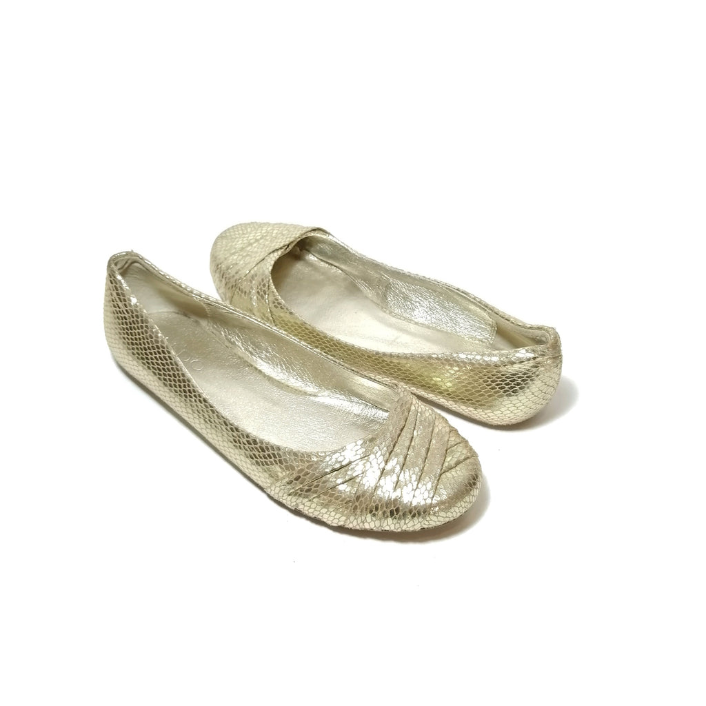 ALDO Gold Snakeskin Ballet Flats | Gently Used | | Secret Stash