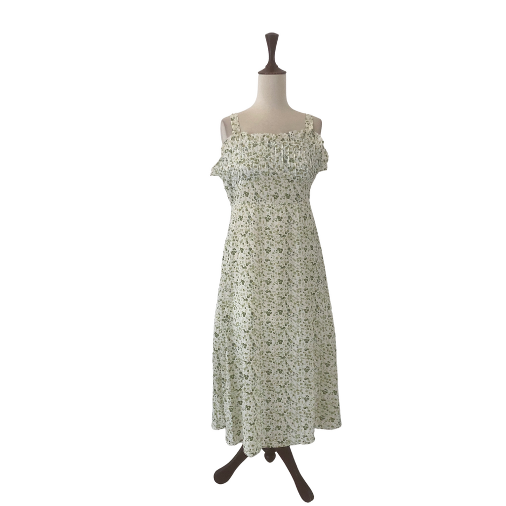 Pradap Green Floral Printed Dress | Like New |