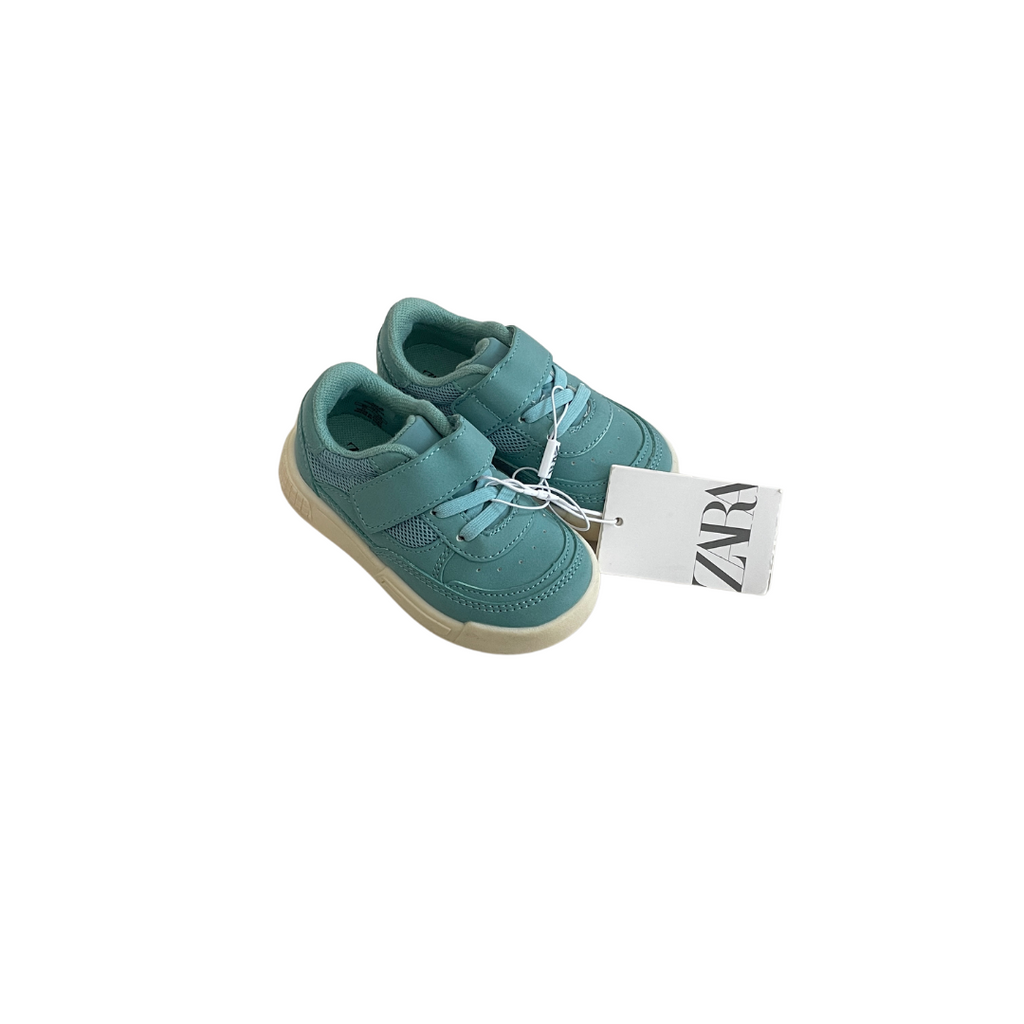 ZARA Teal Blue Velcro Shoes (Kids Size - 5.5 U.S)