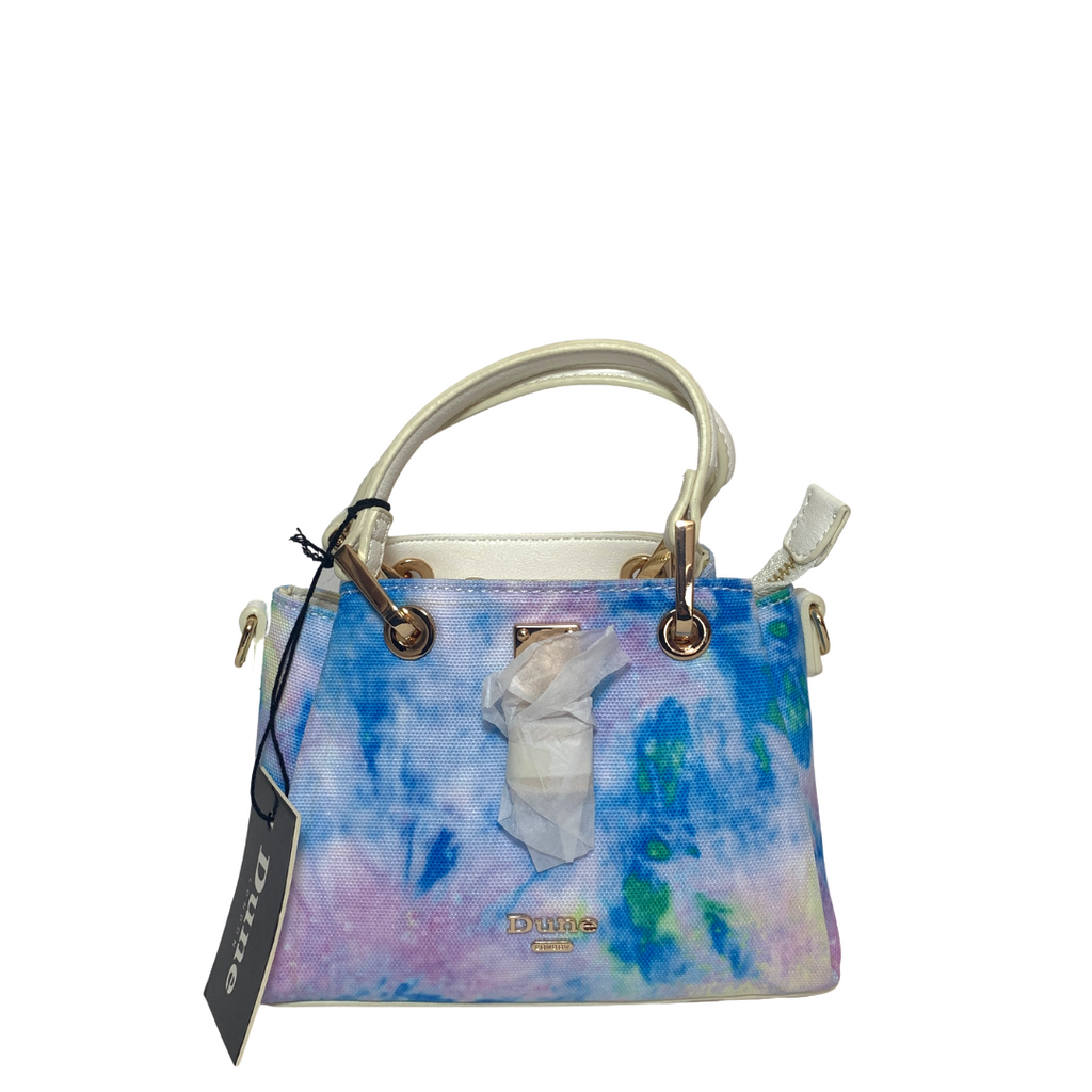 Dune Tie Dye Multi Canvas Mini Padlock Tote | Brand New |