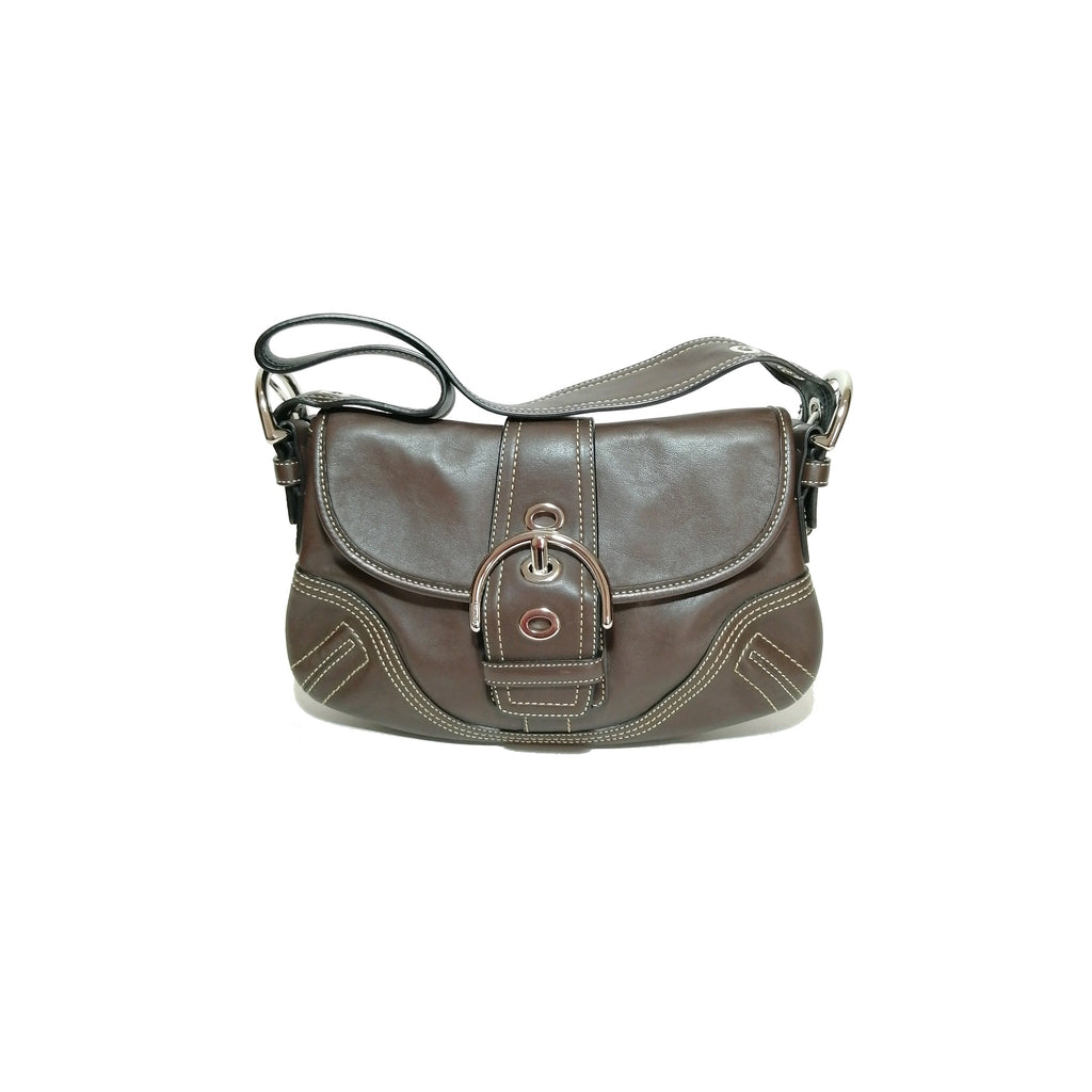 Coach Brown Leather Small Shoulder Bag