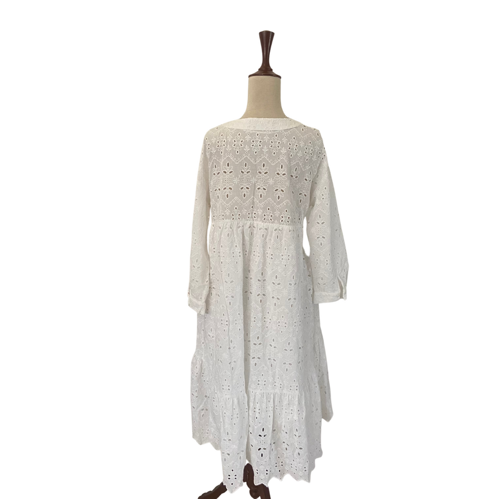 ZARA White Chicken Midi Dress | Gently Used |