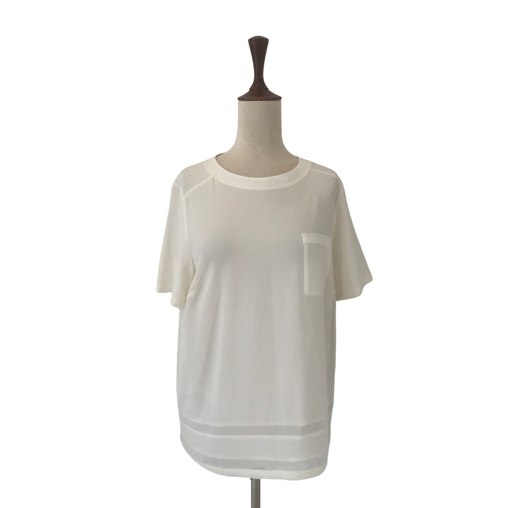 Marks & Spencer White Short-sleeved Top | Brand New |