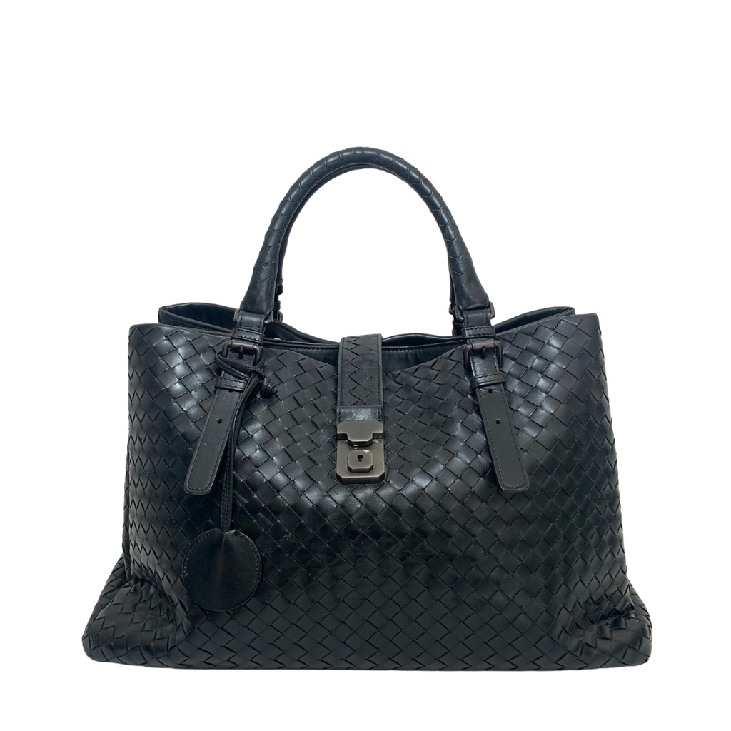 Bottega Veneta Black Leather 'Roma' Tote | Pre Loved |