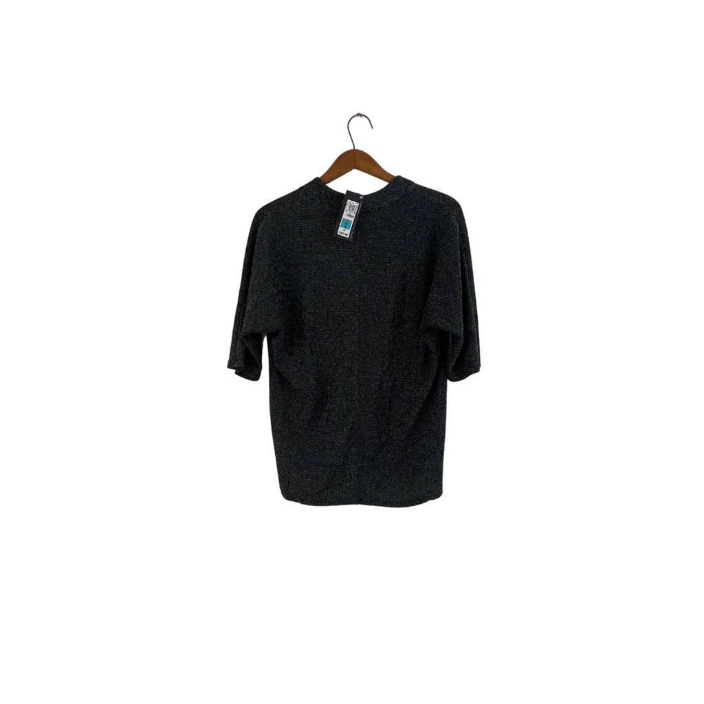 Marks & Spencer Collection Grey Metallic Knit Top | Brand New |