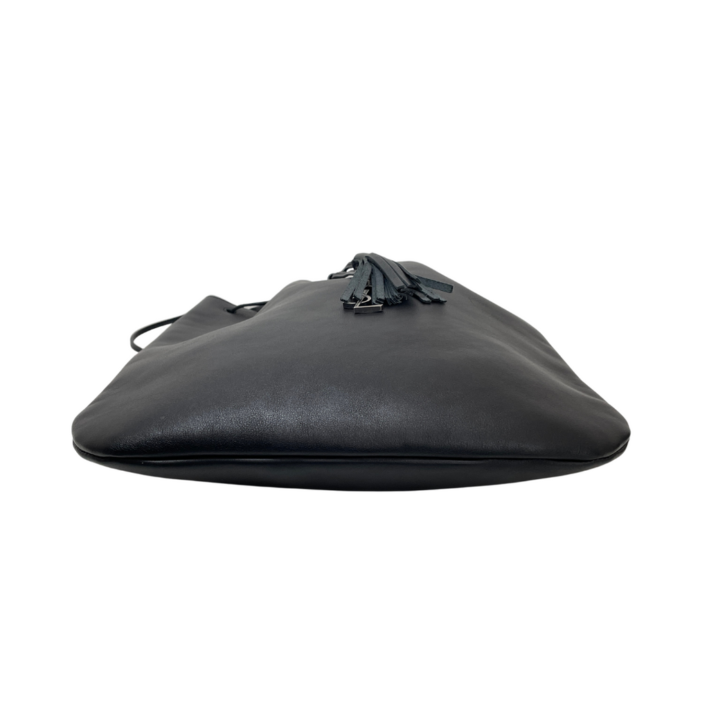 Saint Laurent Black Leather 'Jen' Bucket Bag | Gently Used |