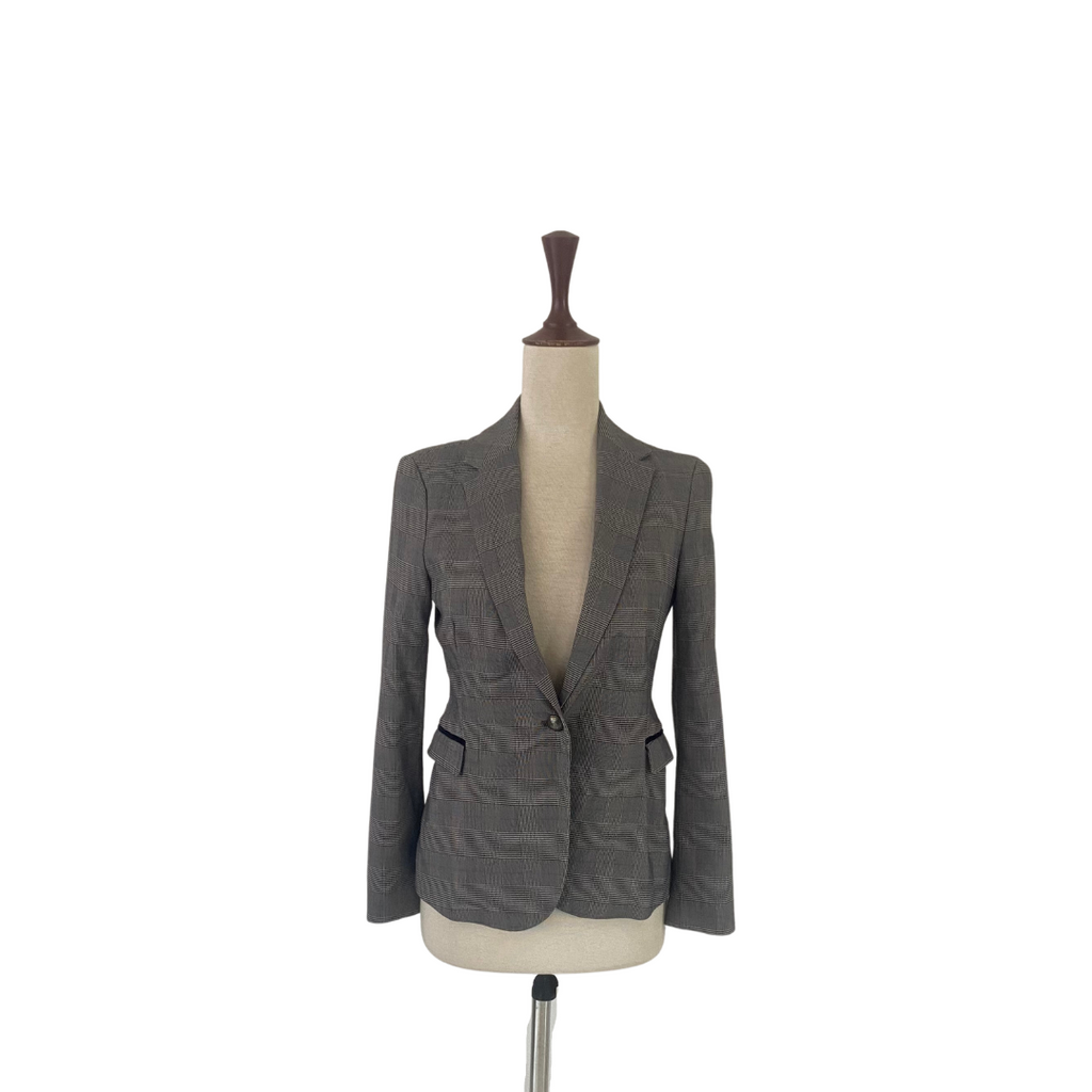 ZARA Grey Checked Blazer | Gently Used |