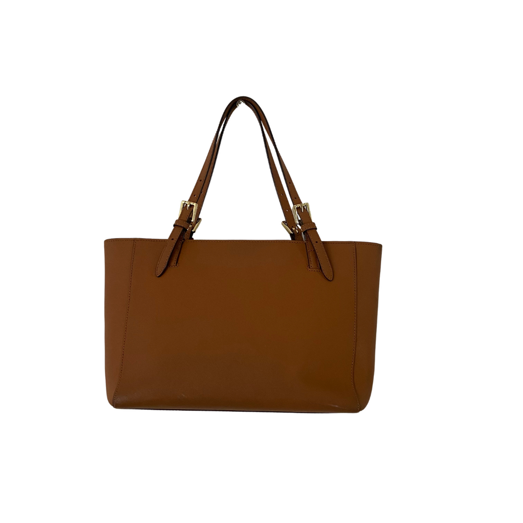Tory Burch Brown Leather York Tote Bag | Pre Loved |