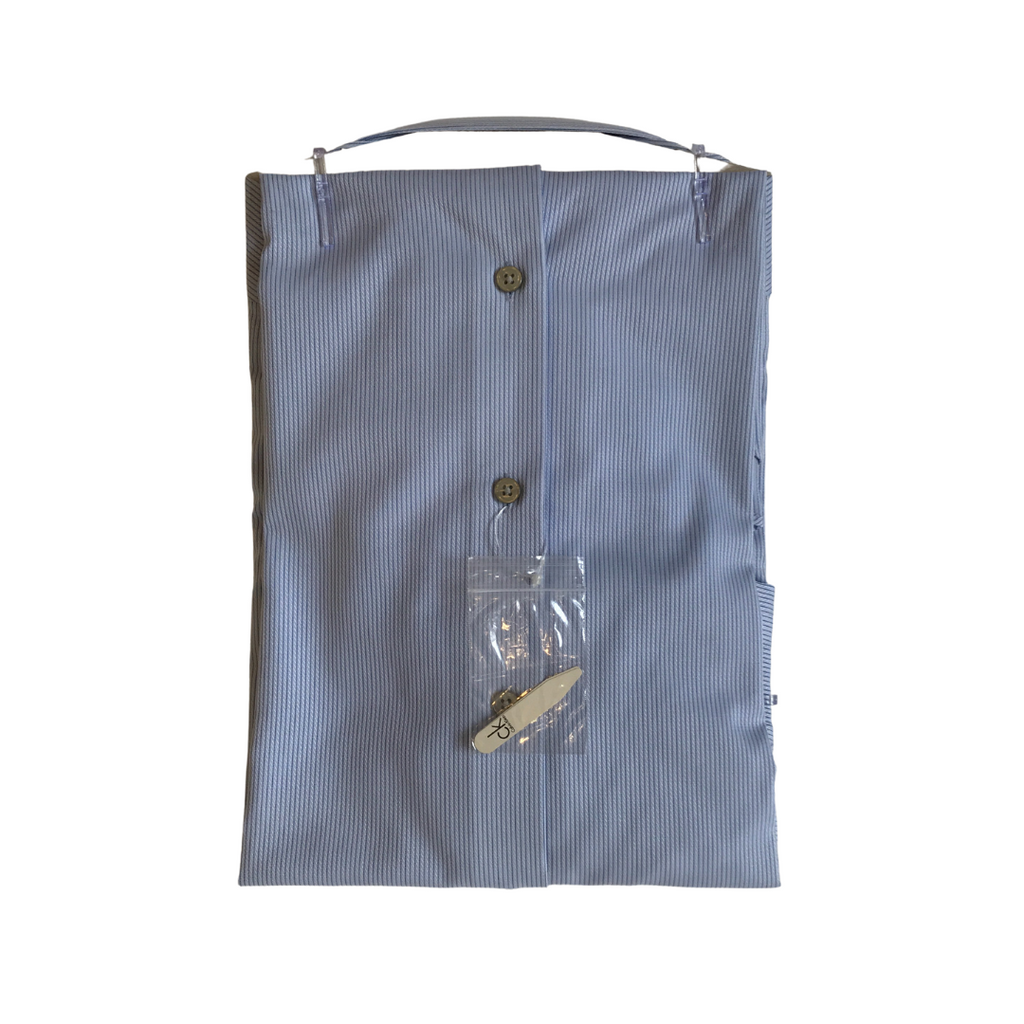 Calvin Klein Men's Blue & Striped Collared Shirt | Brand New |