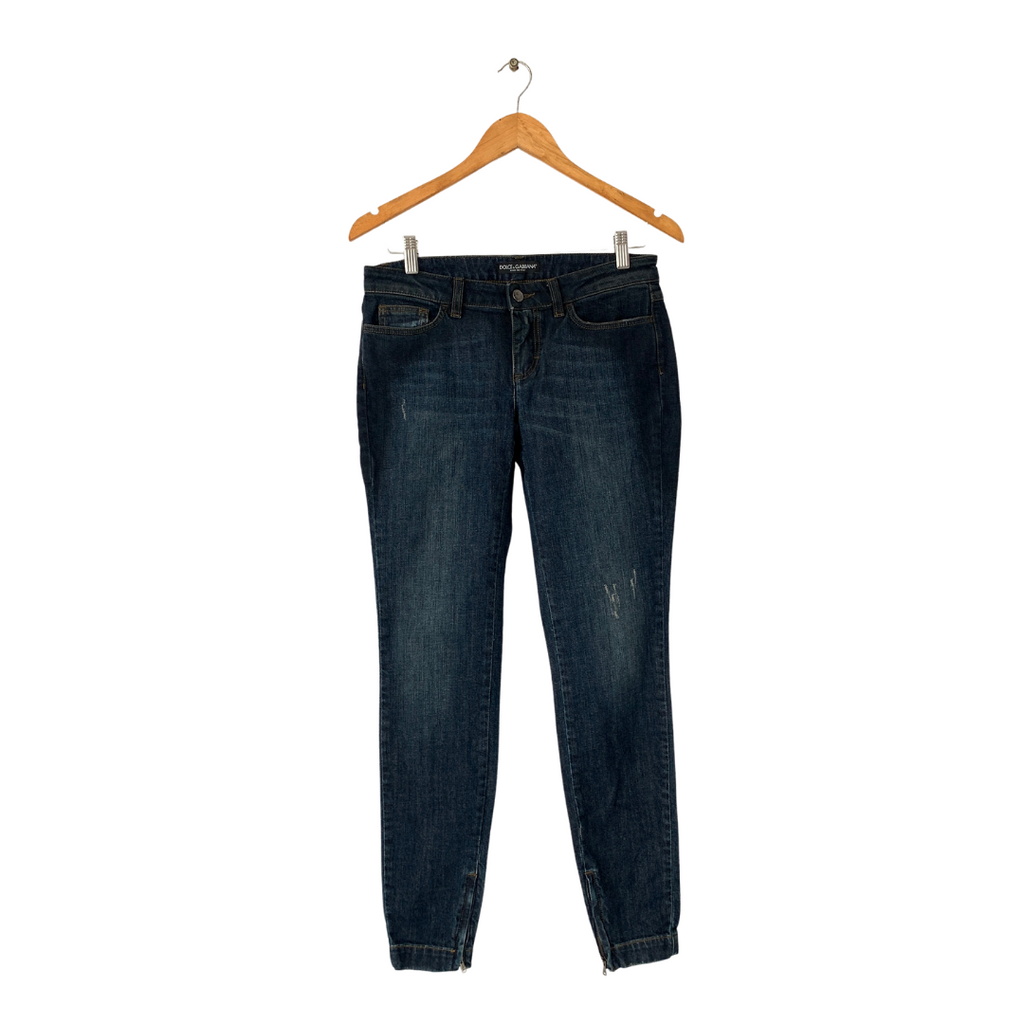 D&G Blue Denim Ankle Zip Jeans | Gently Used |