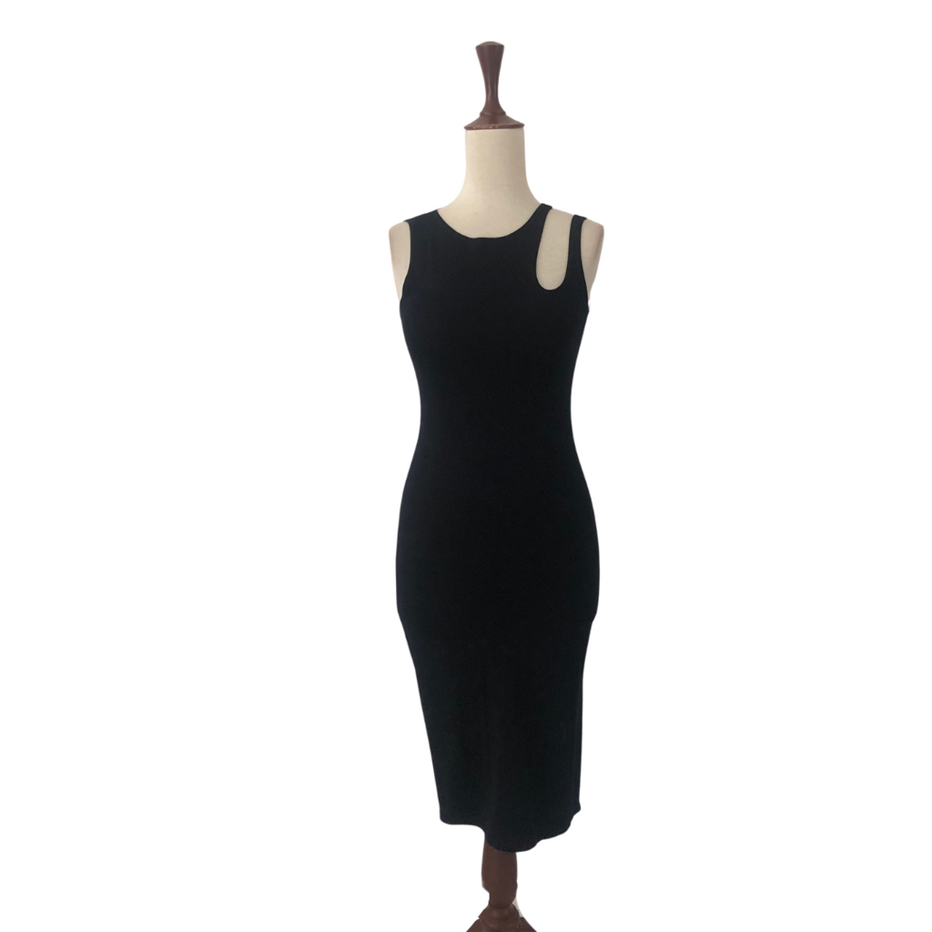 Moa Moa Black Sleeveless Midi Dress | Gently Used |