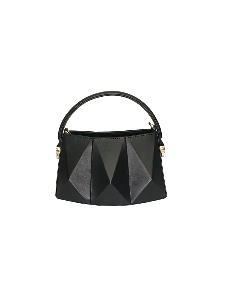Warp Black Leather Mini Bag | Sample |