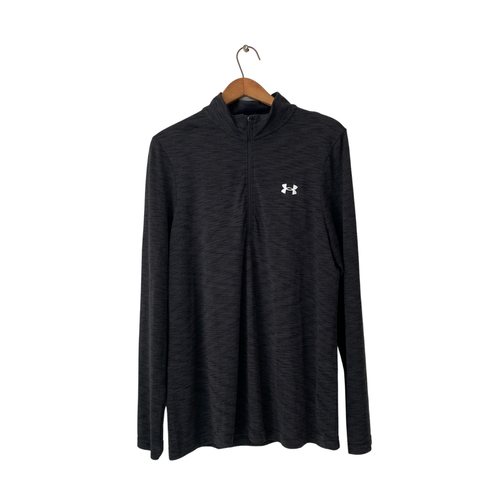 Under Armour Men's Black Long-sleeved Zip Shirt | Brand New |