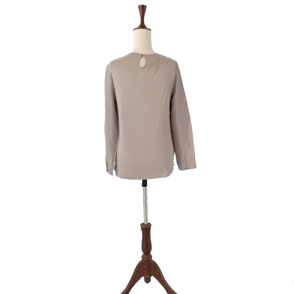 Mango Grey Cross-over Top | Gently Used |