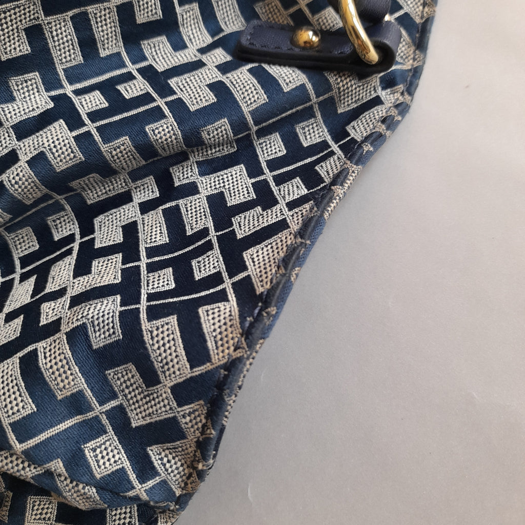 Tommy Hilfiger Navy Monogram Shoulder Bag | Pre Loved |