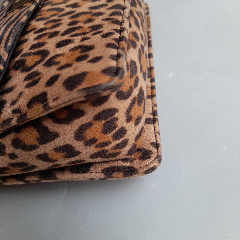 ALDO Brown Animal Print Crossbody Bag | Pre Loved |