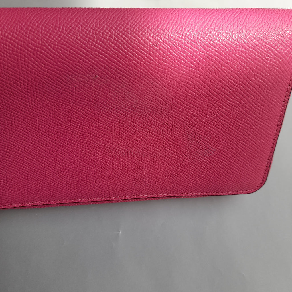 Coach Pink Leather Ziparound Wristlet | Gently Used |