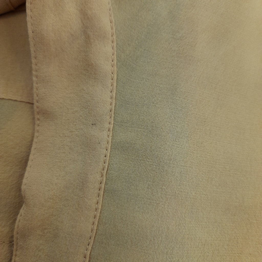 BCBGMAXAZRIA Yellow Sheer Shirt | Pre Loved |