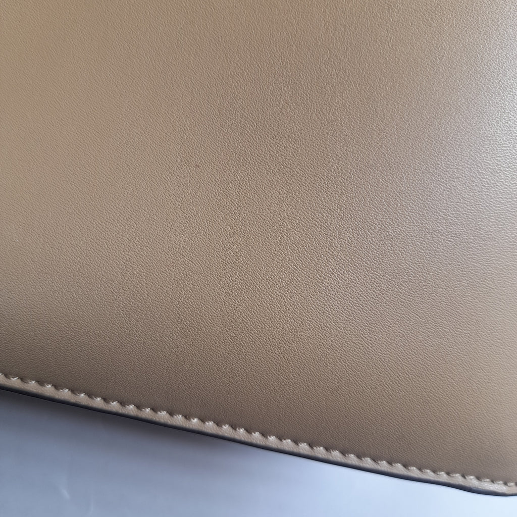 Charles & Keith Trapeze Large Khaki Shoulder Bag | Gently Used |