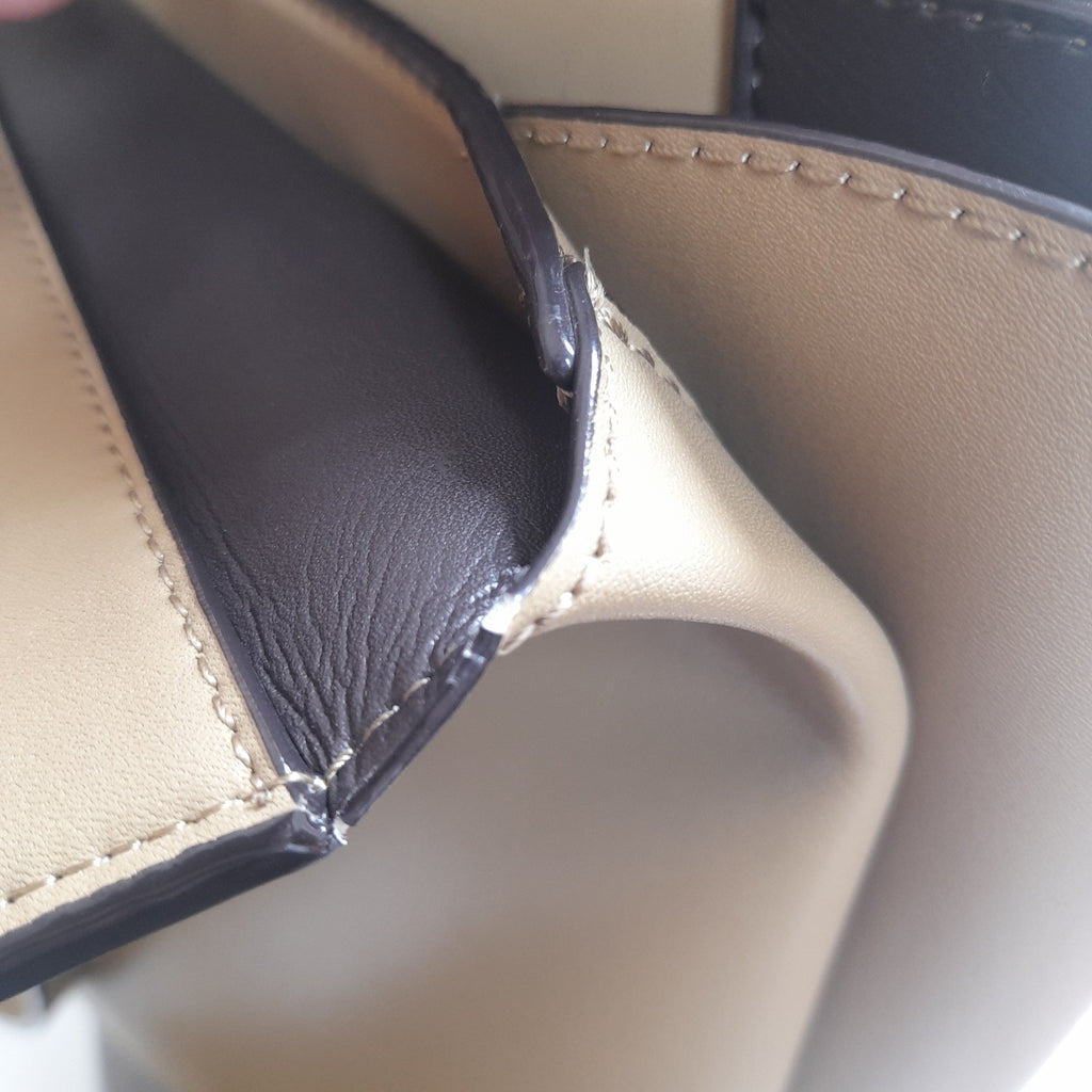 Charles & Keith Trapeze Large Khaki Shoulder Bag | Gently Used |