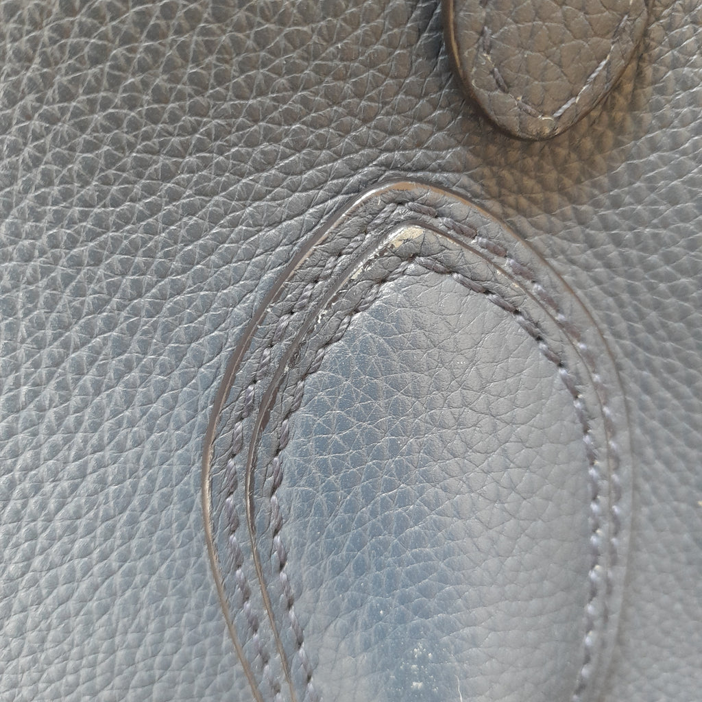 Celine Navy Luggage Leather Tote | Pre Loved |