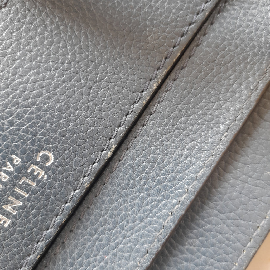 Celine Navy Luggage Leather Tote | Pre Loved |