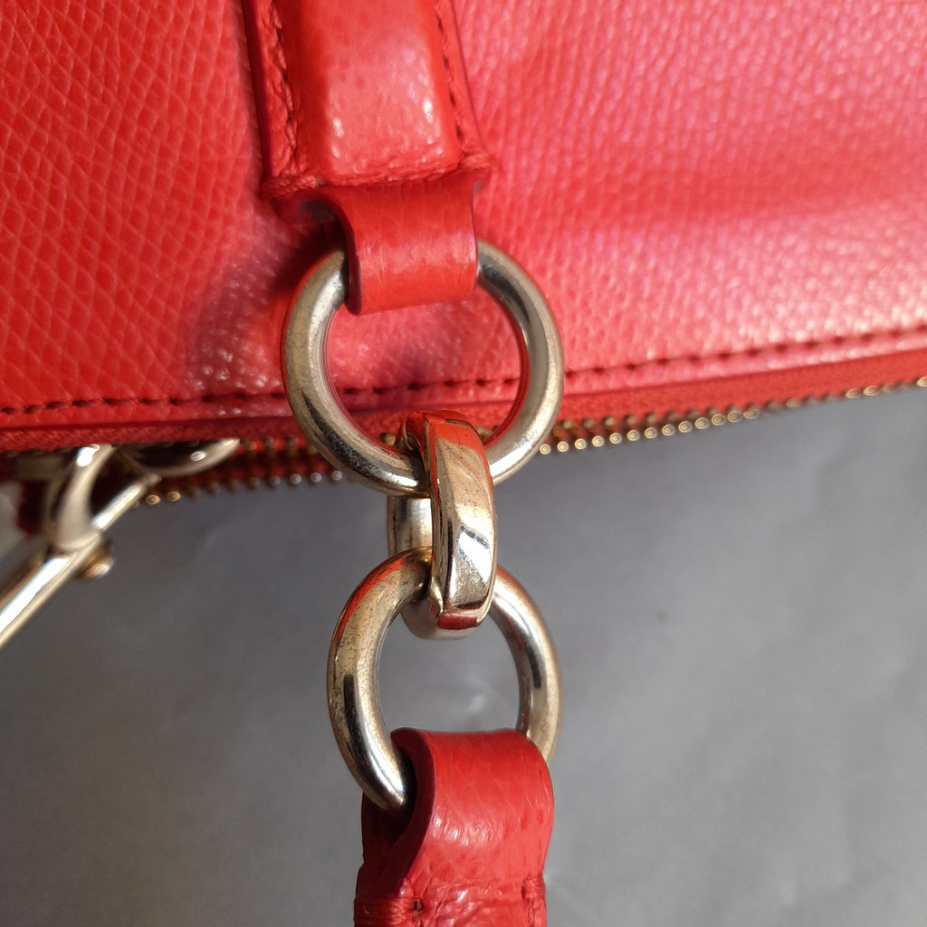 Coach Orange Leather 'Christie' Satchel | Pre Loved |