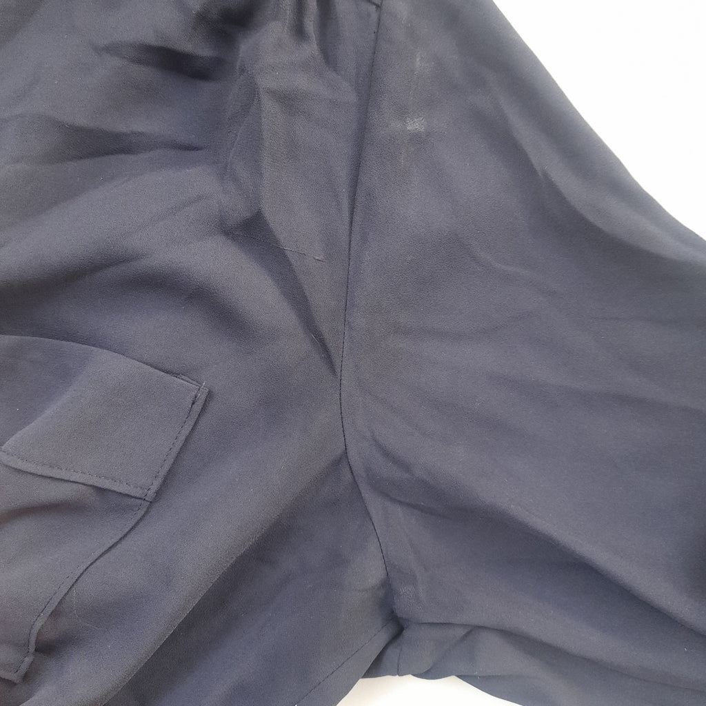 H&M Navy Front Pocket with Silver Trim | Pre Loved |