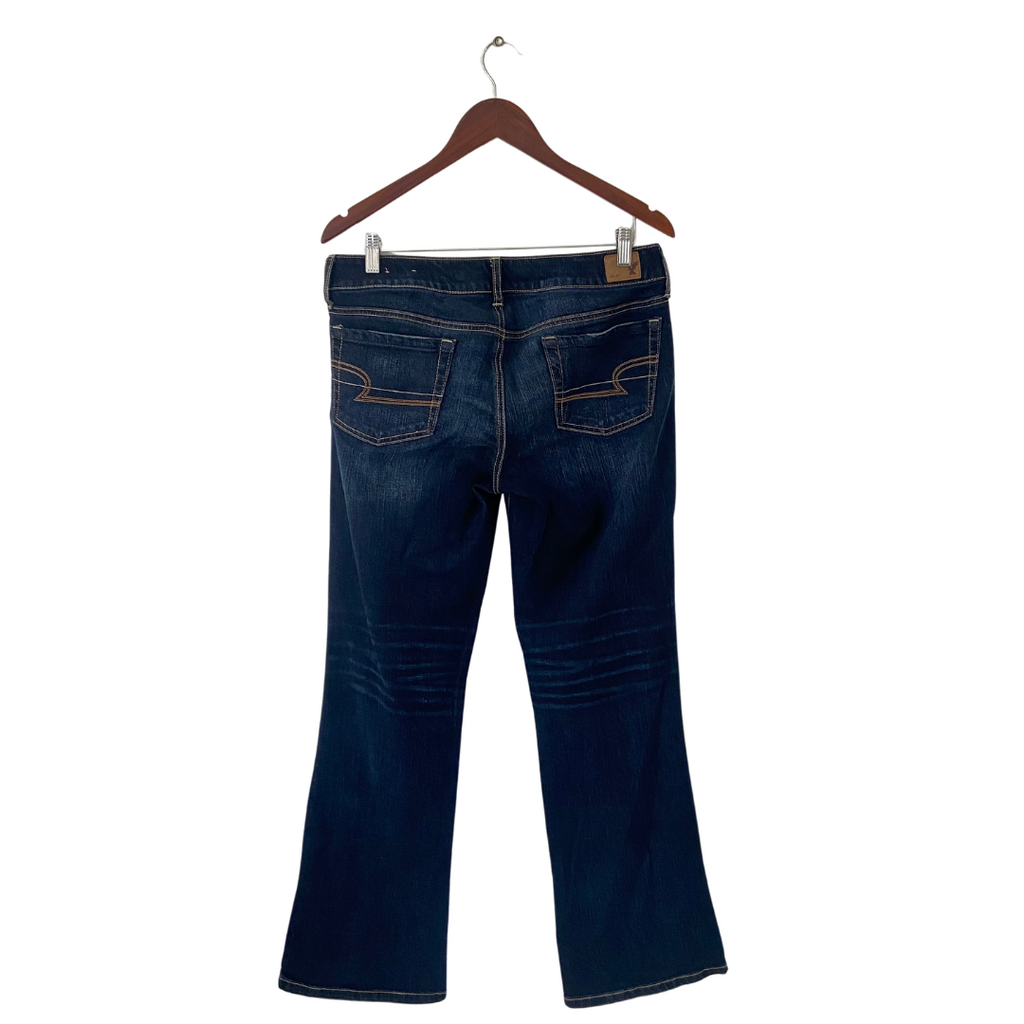 American Eagle Dark-blue Denim Boyfriend Fit Jeans | Gently Used |