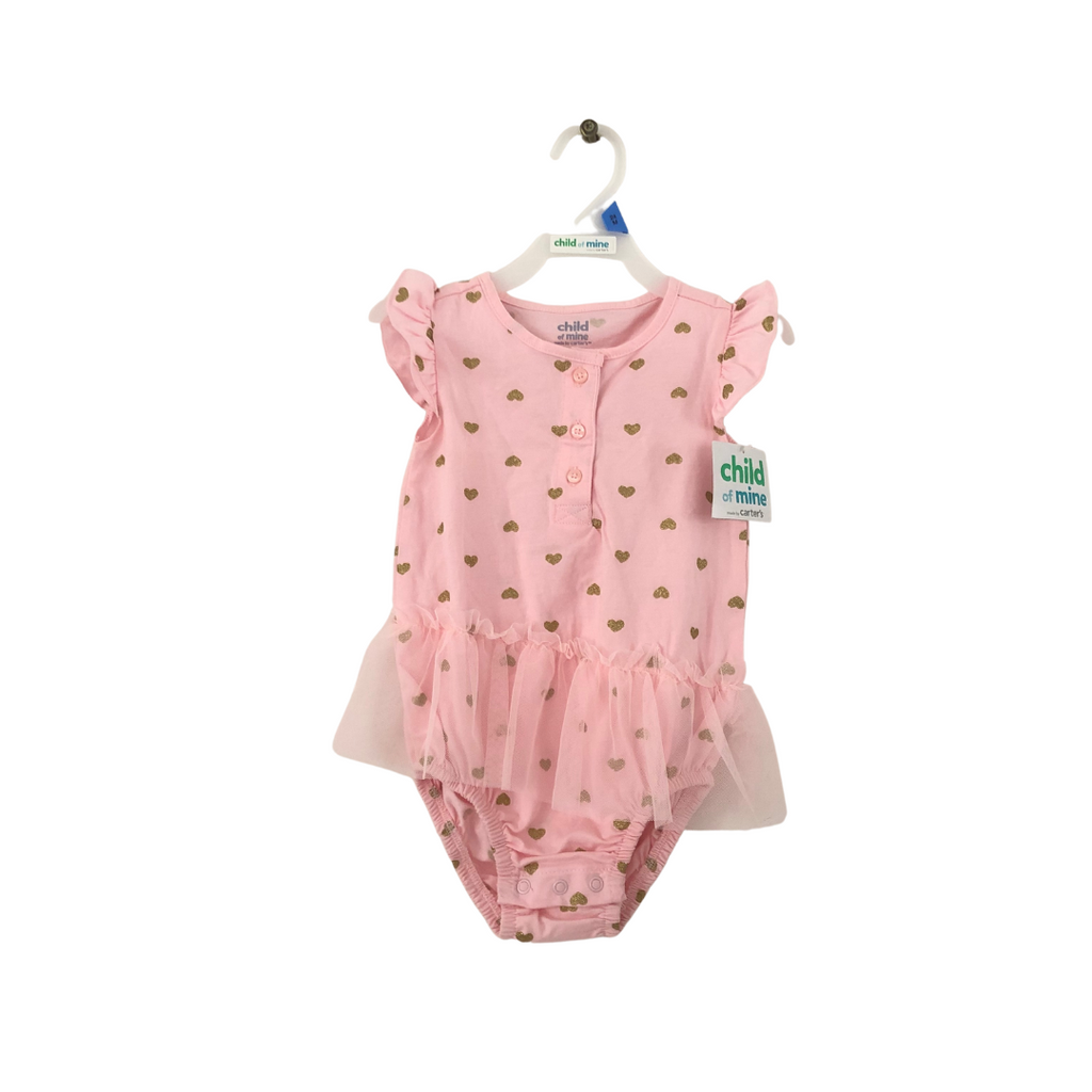 Carter's Pink Hearts Tutu Romper (24 months) | Brand New |