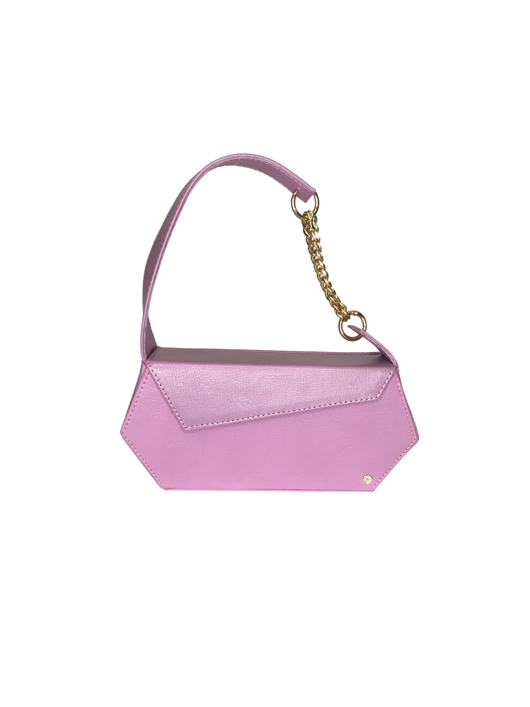 Warp Lilac Leather Baguette Bag | Sample |