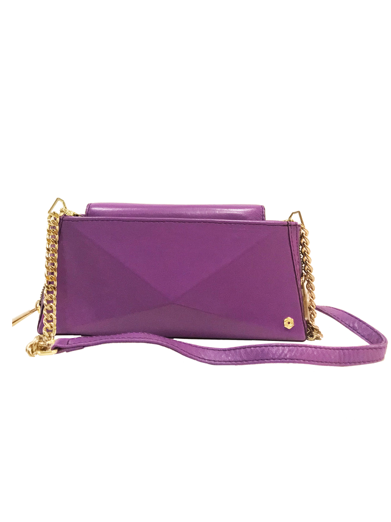 Warp Lavender Leather Wallet-On-Chain | Sample |