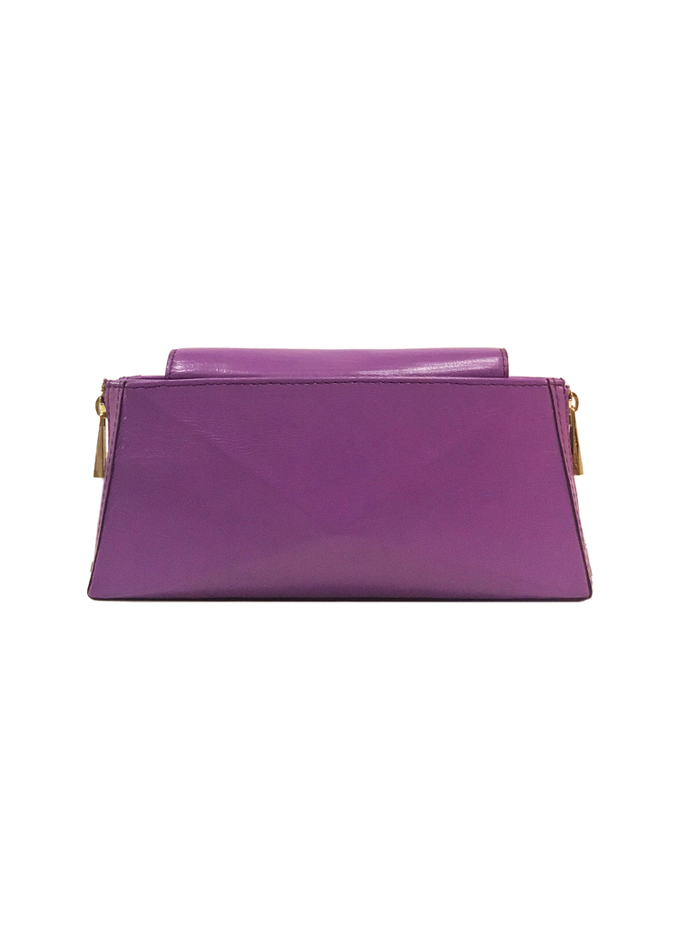 Warp Lavender Leather Wallet-On-Chain | Sample |